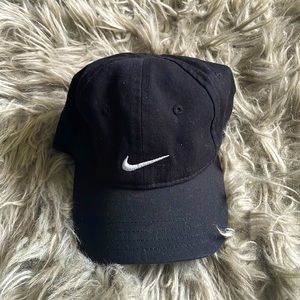Black Nike Infant adjustable Velcro hat